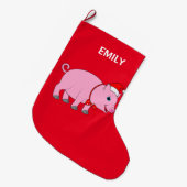 Kerstmis 2-zijdig grote kerstsok (Voorkant (Hangend))