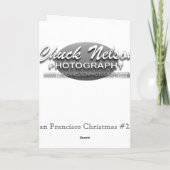 KERSTMIS #2A VAN SAN FRANCISCO FEESTDAGEN KAART (Achterkant)