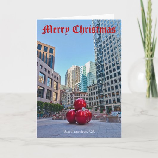 KERSTMIS #2A VAN SAN FRANCISCO FEESTDAGEN KAART (Voorkant)
