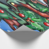 Kerstmis, 2x3' 60# Wanddecoratie Cadeaupapier (Hoek)