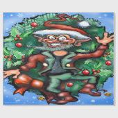 Kerstmis, 2x3' 60# Wanddecoratie Cadeaupapier (Vlak)