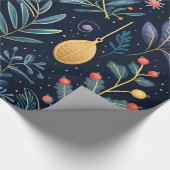 Kerstmis 30 inch x 6 voet Glans Cadeaupapier (Hoek)