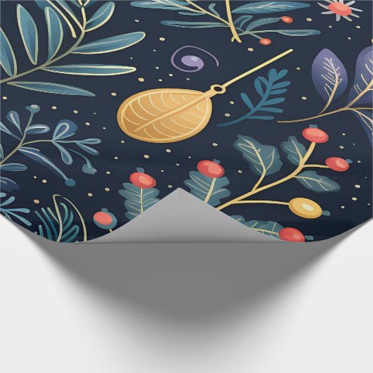 Kerstmis 30 inch x 6 voet Glans Cadeaupapier (Hoek)