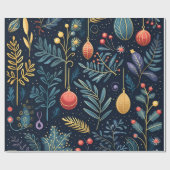 Kerstmis 30 inch x 6 voet Glans Cadeaupapier (Vlak)