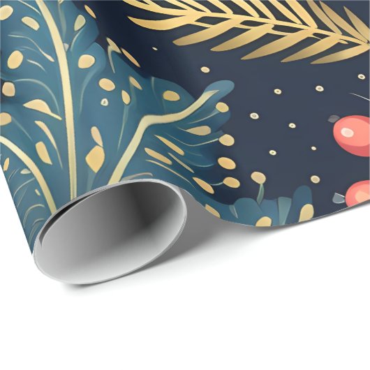 Kerstmis 30 inch x 6 voet Glans Cadeaupapier (Rol Hoek)