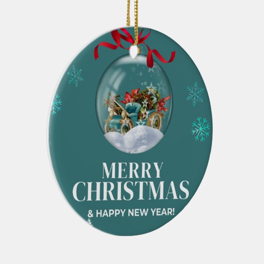 Kerstmis 3 keramisch ornament (Rechts)