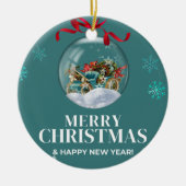 Kerstmis 3 keramisch ornament (Voorkant)