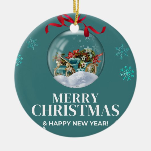 Kerstmis 3 keramisch ornament (Voorkant)