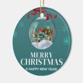 Kerstmis 3 keramisch ornament (Links)