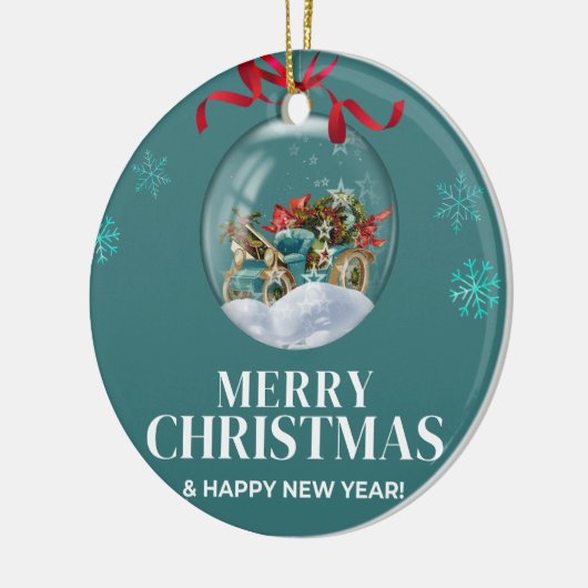 Kerstmis 3 keramisch ornament (Links)