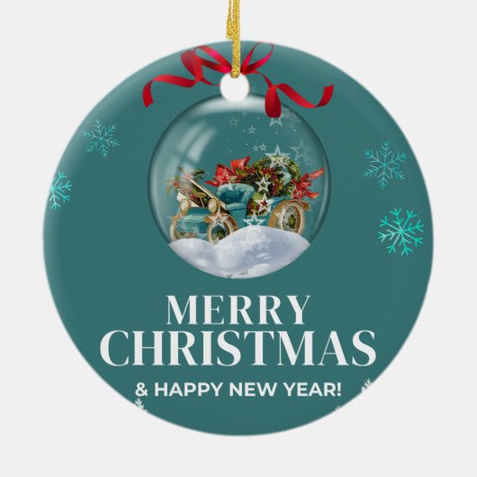 Kerstmis 3 keramisch ornament (Achterkant)