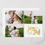 Kerstmis 3, modern wit folie feestdagenkaart<br><div class="desc">Kerstmis 3 foto van de moderne typografie zwart,  folie en witte feestdag. Stijlvol grafisch minimaal ontwerp,  onderdeel van een collectie. Beschikbaar in andere kleuren.</div>