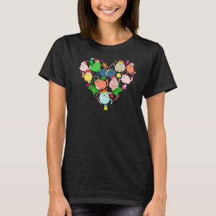 Kerstmis 3: Snoepjes Ornamenten met hartklatje T-shirt