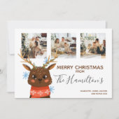 Kerstmis 3 Speciaal rendieronderzoek Feestdagenkaart (Voorkant)