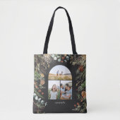 Kerstmis 3 waterverf botanische flora tote bag (Voorkant)