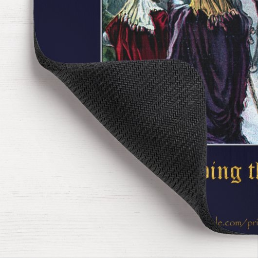 Kerstmis 3 Wise Mannen Nativiteitsscène Muismat (Hoek)