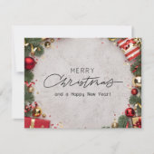 Kerstmis 4 feestdagenkaart (Voorkant)