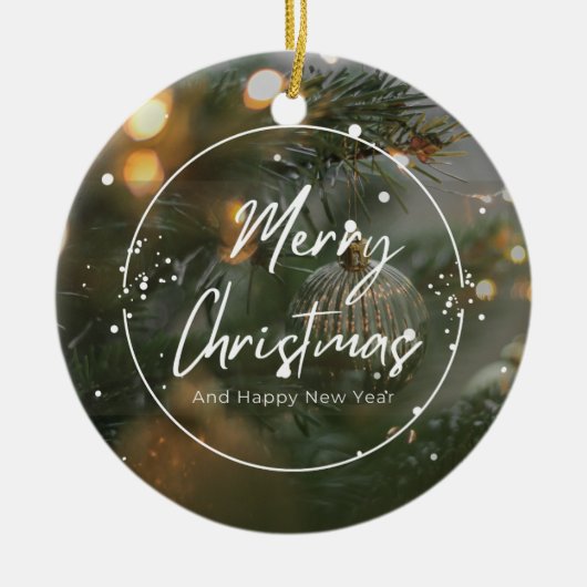 Kerstmis 4 keramisch ornament (Voorkant)