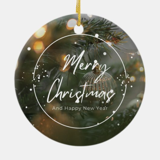 Kerstmis 4 keramisch ornament (Achterkant)