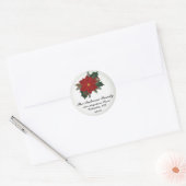 Kerstmis 4 - kerstAdresetiketten Ronde Sticker (Envelop)