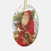 Kerstmis 4 Saint Nicholas Keramisch Ornament (Links)