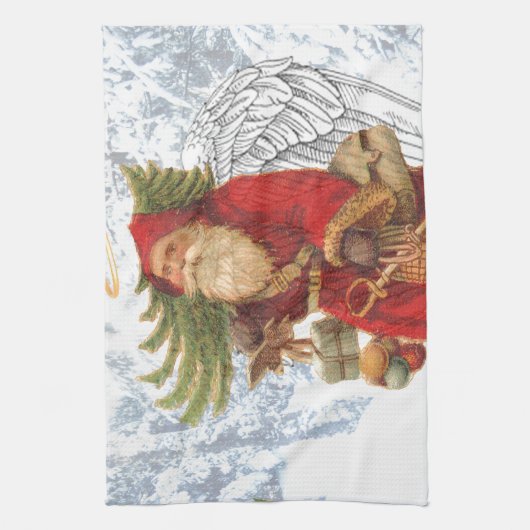 Kerstmis 4 Saint Nicholas Theedoek (Verticaal)