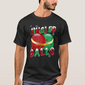 Kerstmis, 5.000 met Jingled Balls Holiday Team loo T-shirt
