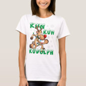 Kerstmis, 5.000 run Rudolph Holi T-shirt (Voorkant)