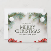 Kerstmis 5 feestdagenkaart (Voorkant)