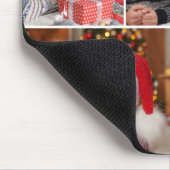 Kerstmis 5 Fotocollage gepersonaliseerd Muismat (Hoek)