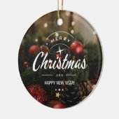 Kerstmis 5 keramisch ornament (Links)