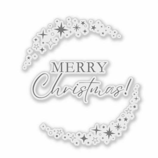 Kerstmis 5 sticker (Voorkant)