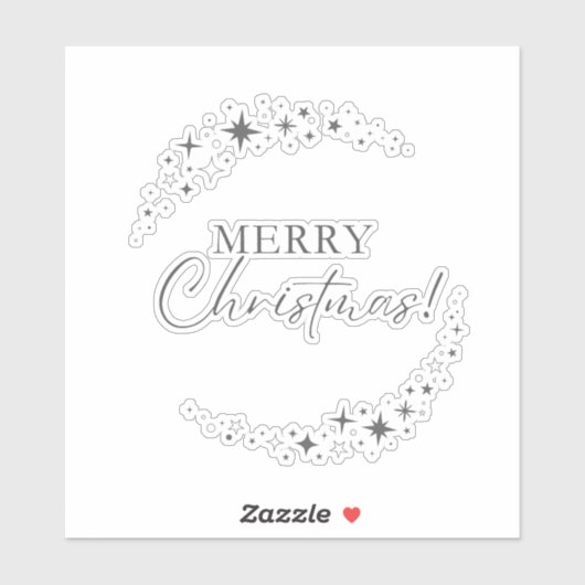 Kerstmis 5 sticker (Vel)