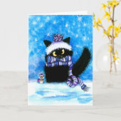 Kerstmis, 5 x 7 inch gevouwen Wenskaart Kaart (Gele Bloem)