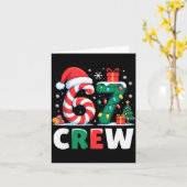 Kerstmis 67 Crew Brainrot Grappige Candy Cane Lich Kaart (Gele Bloem)