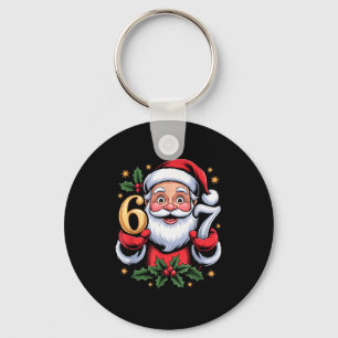 Kerstmis 67 Grappige Kerstmis Zes Zeven Lelijke Tr Sleutelhanger