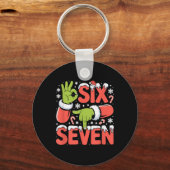Kerstmis 67 Grappige Meme Xmas Zes Zeven Sinterkla Sleutelhanger (Voorkant)