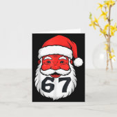 Kerstmis 67 Meme-ontwerp Grappig Zes Zeven Handen Kaart (Gele Bloem)