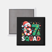 Kerstmis 67 Squad Grappige Suikerriet Lichtjes Vak Magneet (Voorkant / Achterkant)