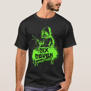 Kerstmis 67 T-shirt Grunge Graffiti Zes Zeven Meme