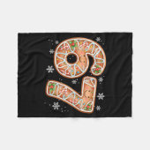 Kerstmis 6 7 Zes Zeven Grappig 67 Meme Peperkoek Fleece Deken (Voorkant (Horizontaal))