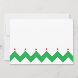 Kerstmis, 7 x 5 inch bedankt, 2 zijdes/vlak kaart