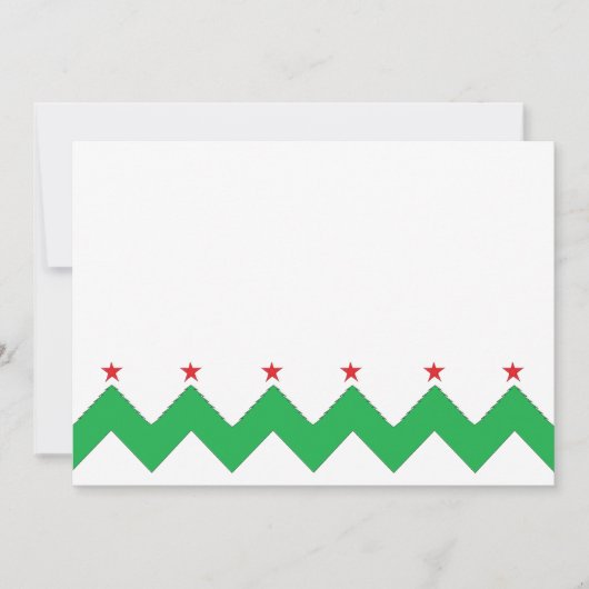 Kerstmis, 7 x 5 inch bedankt, 2 zijdes/vlak kaart (Voorkant)