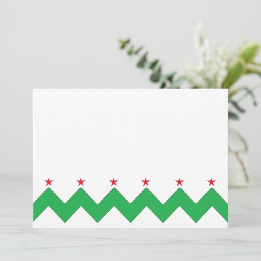 Kerstmis, 7 x 5 inch bedankt, 2 zijdes/vlak kaart (Staand voorkant)