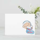 Kerstmis 7 x 5 inch blauwHartelijk dank, 2 zijkant Kaart (Staand voorkant)