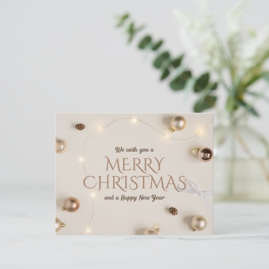 Kerstmis 8 feestdagenkaart (Staand voorkant)