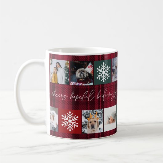 Kerstmis 8 foto's rooster beste oma rode vleid koffiemok (Links)