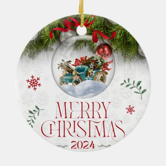 Kerstmis 8 keramisch ornament (Achterkant)