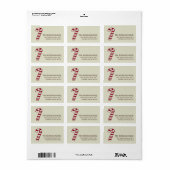 Kerstmis 9: Kandrietretouradres Etiket (Full Sheet)