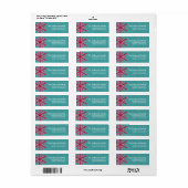 Kerstmis 9: Snowflake 4e Return Address Labels (Full Sheet)